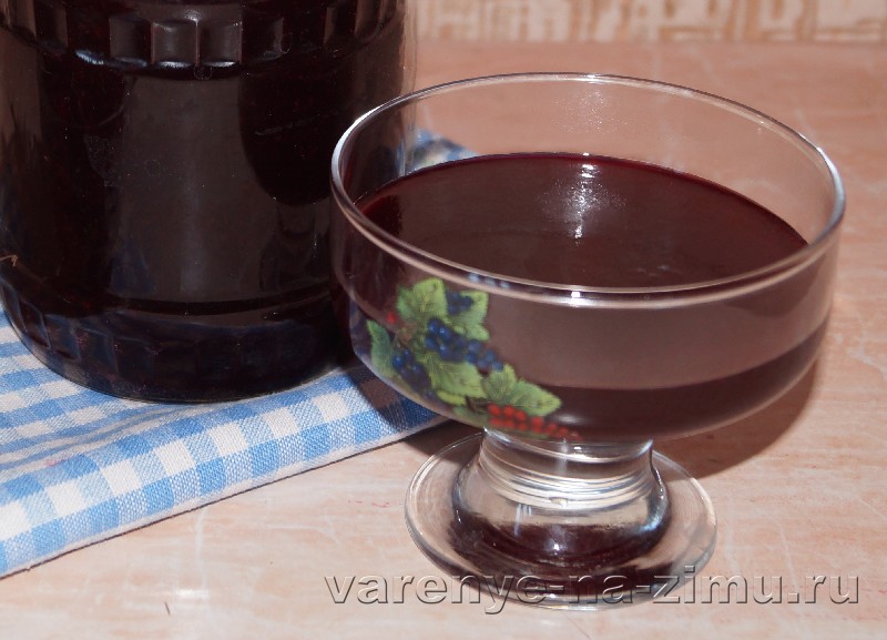 Желе из красной и черной смородины