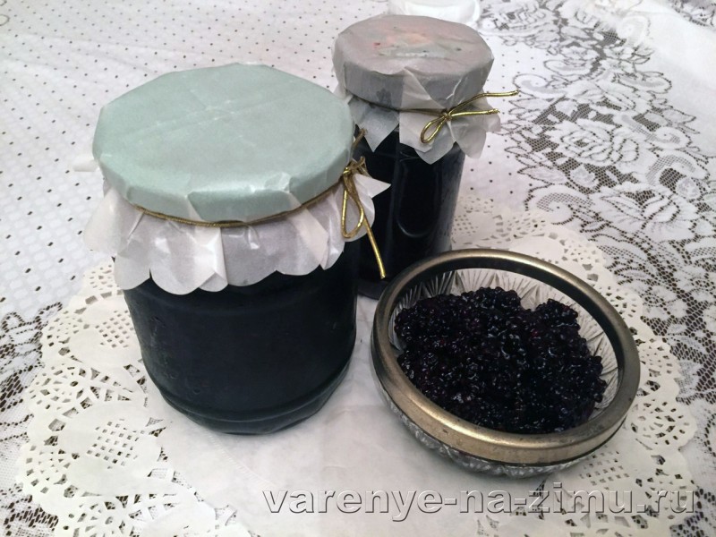 Варенье из ежевики с целыми ягодами густое (4 рецепта)